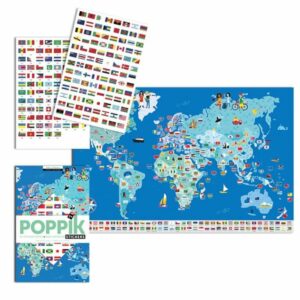 200 stickers drapeaux du monde