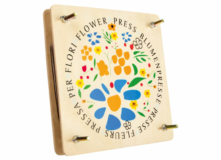 Presse à Fleurs en Bois pour Enfants - Appuyez doucement sur les pétales colorés pour créer des chefs-d'œuvre artistiques.