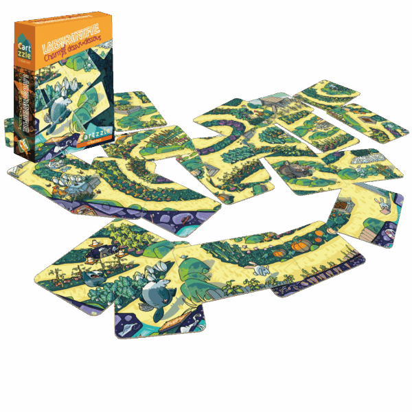 Cartzzle Labyrinthe Champs dessus dessous Opla