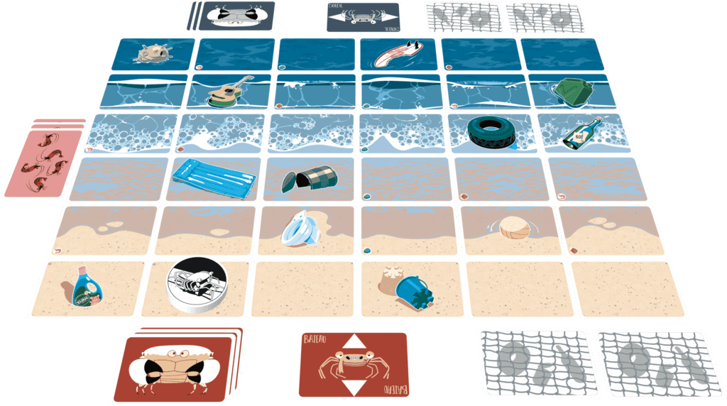 Cartes du jeu La marche du crabe