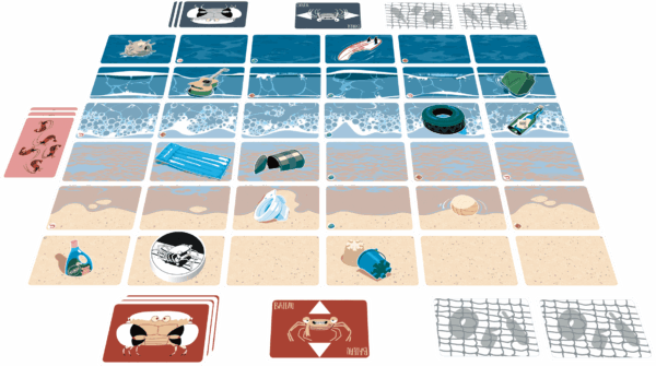 Cartes du jeu La marche du crabe
